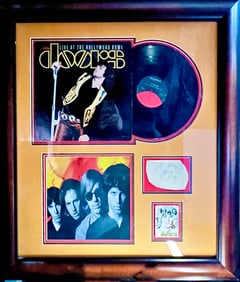 Signed The Doors Live LP Plaque