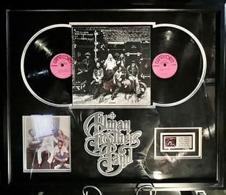 Signed Allman Brothers Display