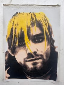 Kurt Cobain Nirvana by Steve Kaufman