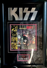 Signed Kiss Record LP Plaque