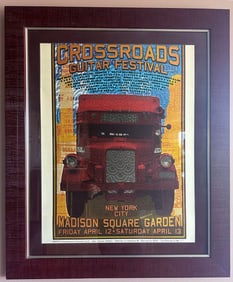 Framed Limited Edition Crossroads Guitar Festival Litho