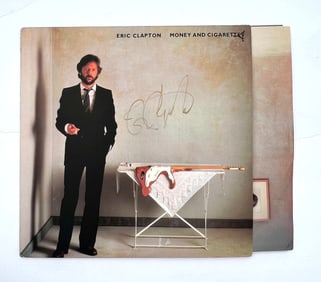 Signed Eric Clapton Money and Cigarette LP