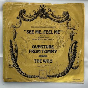 Signed The Who 45 Record LP