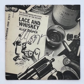 Signed Alice Cooper Lace and Whiskey Cover