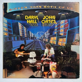 Signed Hall Oates Bigger than Both of Us LP