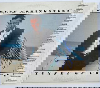 Signed Bruce Springsteen Tunnel of Love LP