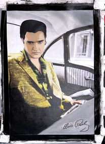 Elvis Presley Gazing by Steve Kaufman