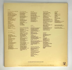 Paul Simon Signed Album Cover