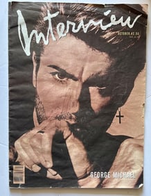 Signed George Michael INTERVIEW Magazine 88