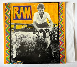Signed Paul McCartney RAM Album with LP