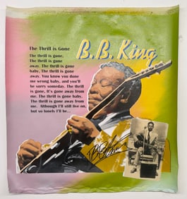 BB King Painting w Autograph by S Kaufman