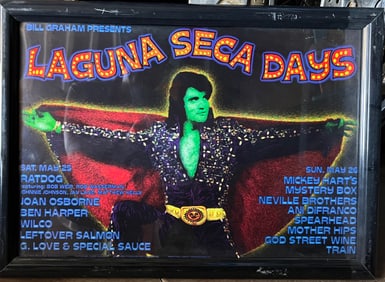 Bill Grahm Presents Concert Poster, Laguna Seca Days