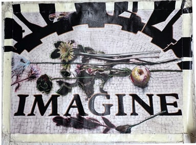 John Lennon Imagine by Steve Kaufman