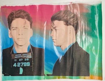 Sinatra Mugshot x2 by Steve Kaufman