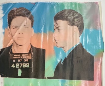 Sinatra Mugshot x2 by Steve Kaufman