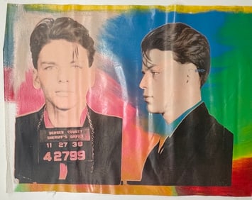 Sinatra Mugshot x2 by Steve Kaufman