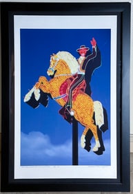 Framed Hacienda Horse and Rider by Bill Hannapple