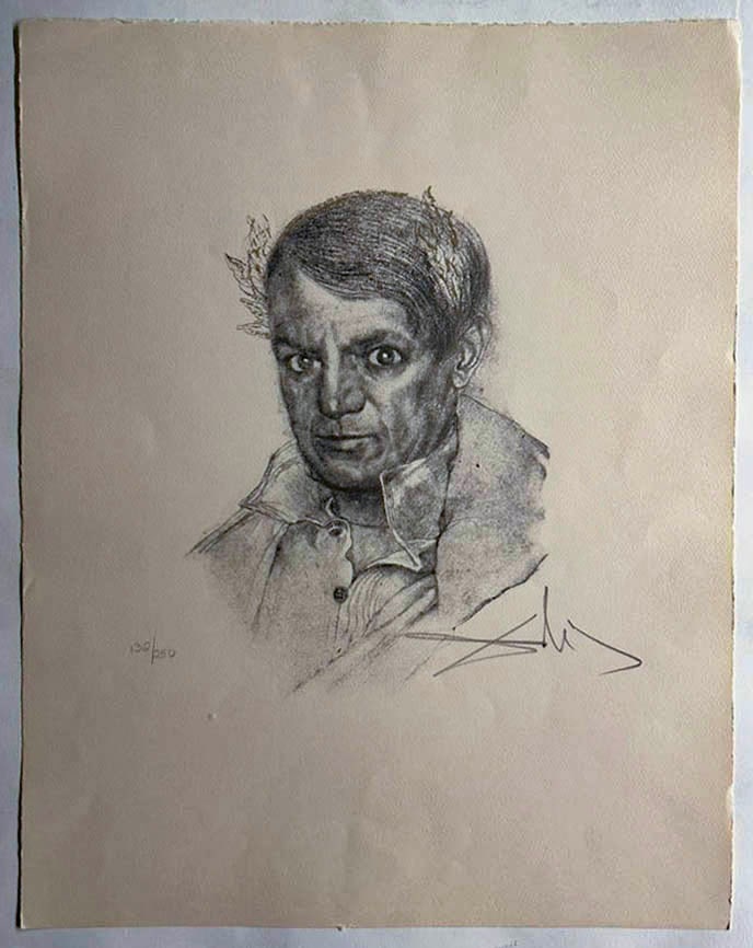 Portrait of Pablo Picasso by Salvador Dali (1 of 1)