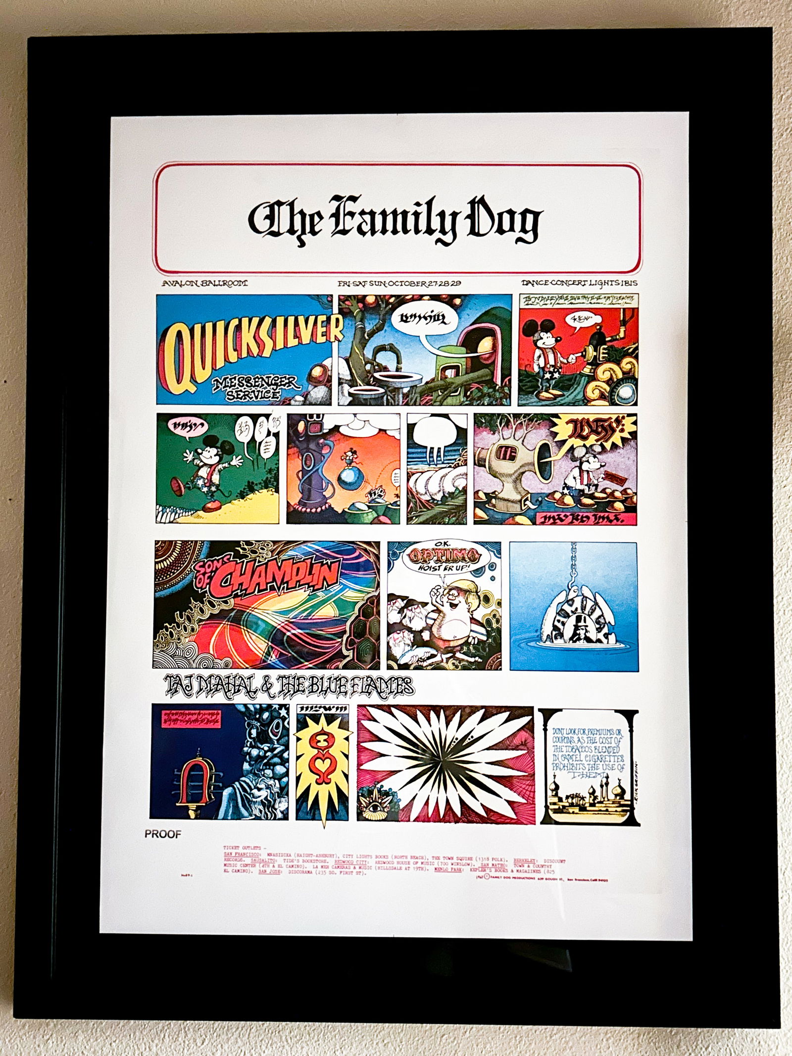 Framed PROOF Mornin Papa by Stanley Mouse (1 of 1)