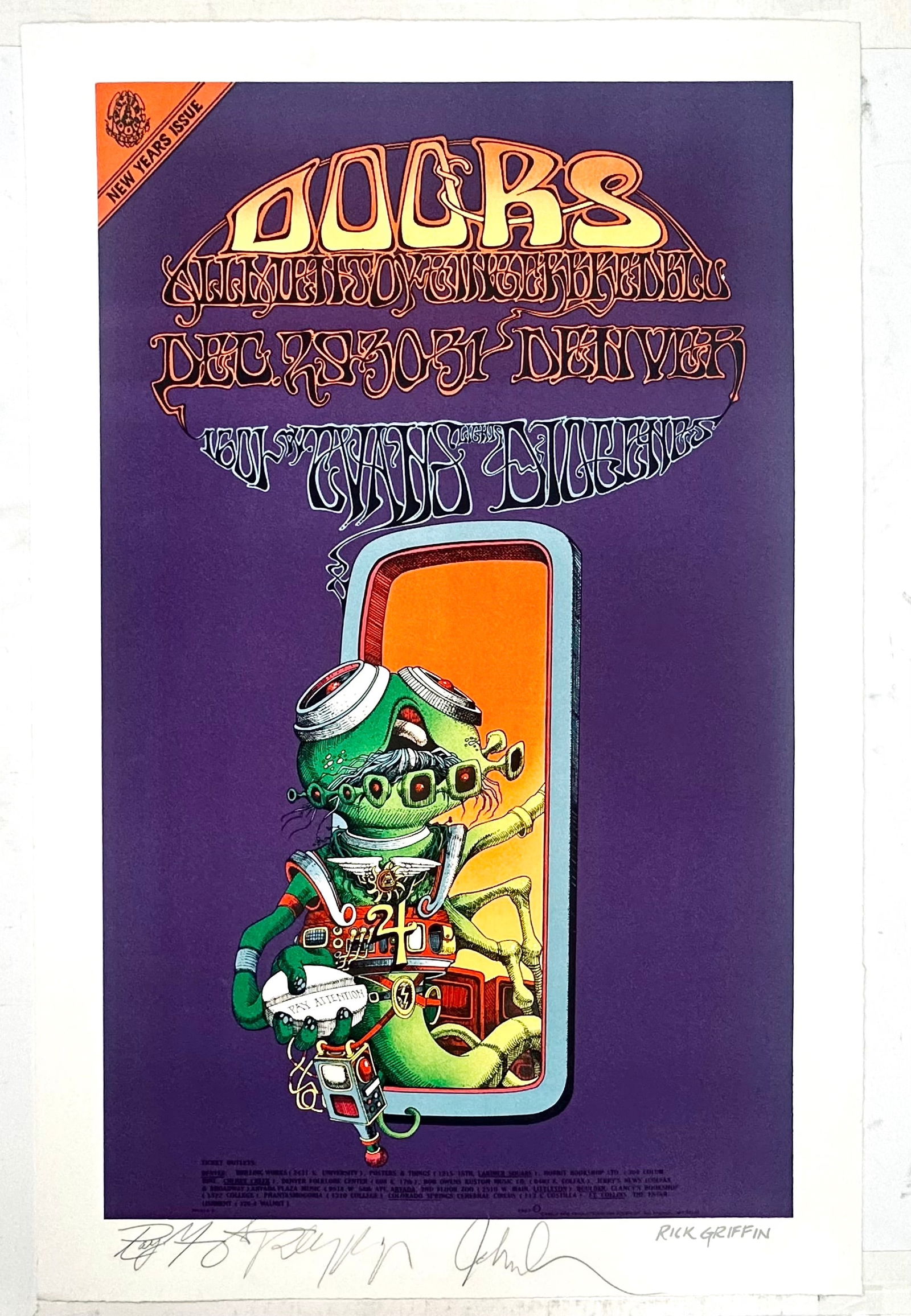 Pay Attention aka Spaceman by Stanley Mouse and Rick Griffin (1 of 1)