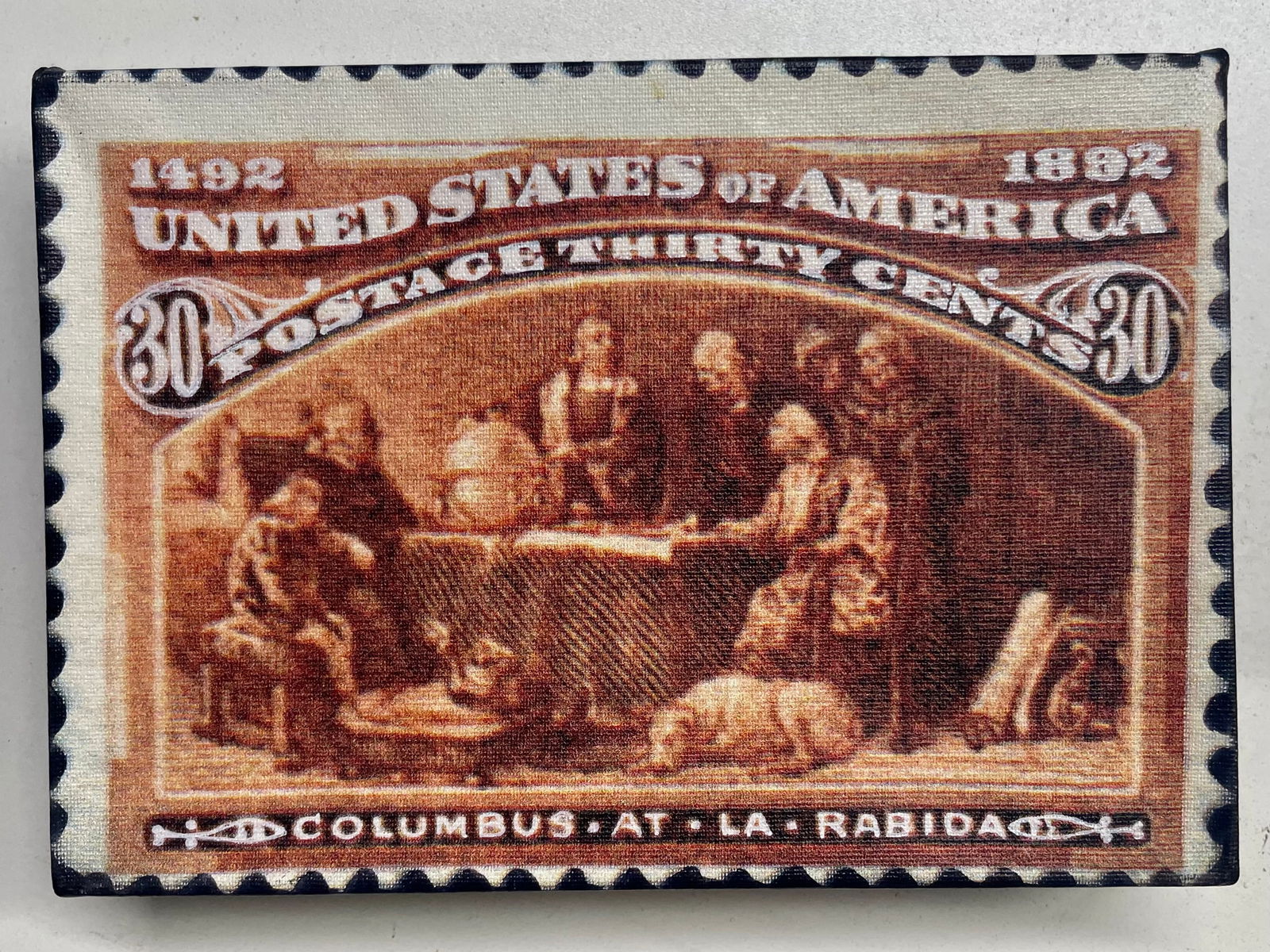 Columbus at La Rabida 30 Cents by Steve Kaufman SAK (1 of 1)