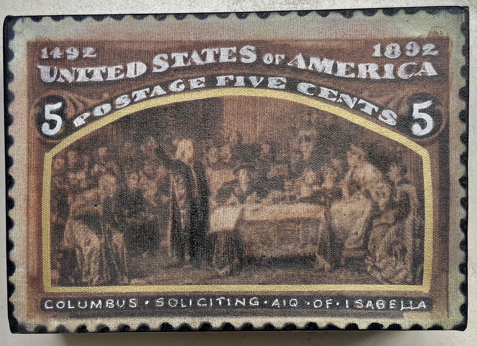 Columbus Soliciting 5 Cents by Steve Kaufman SAK (1 of 1)