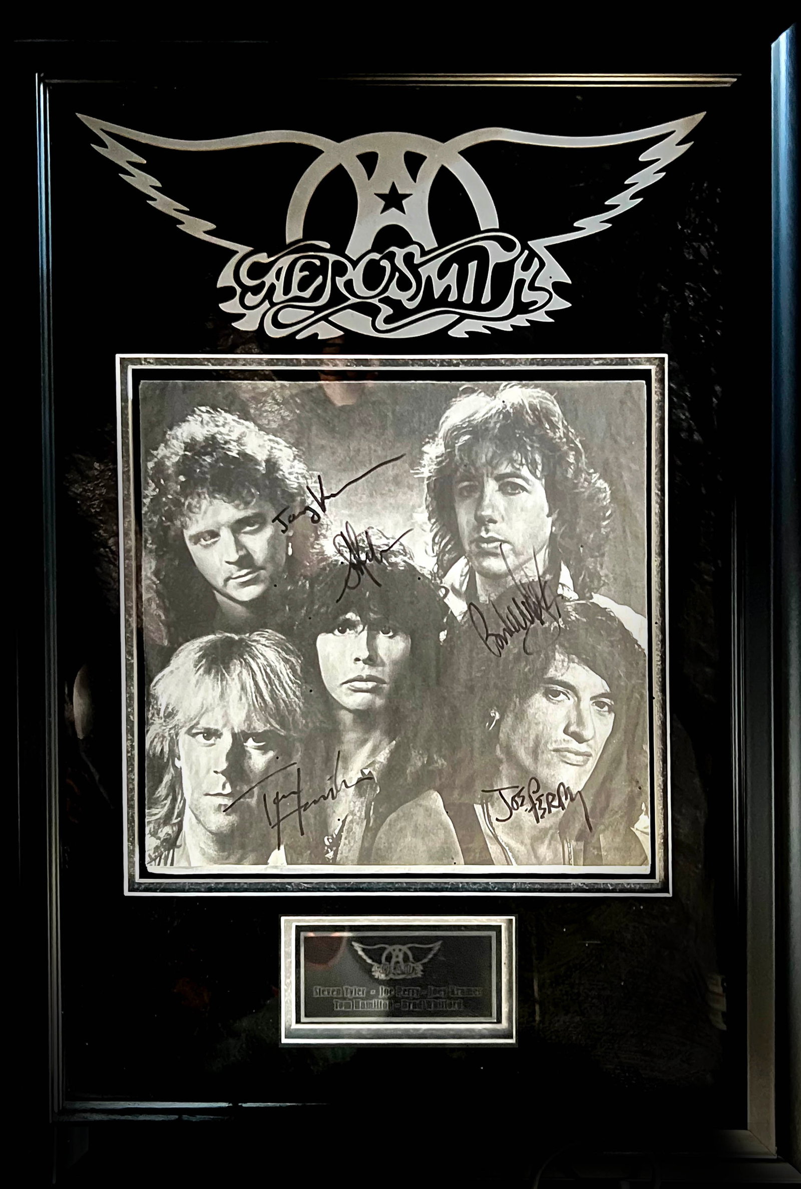 Signed Aerosmith Promo Plaque (1 of 2)