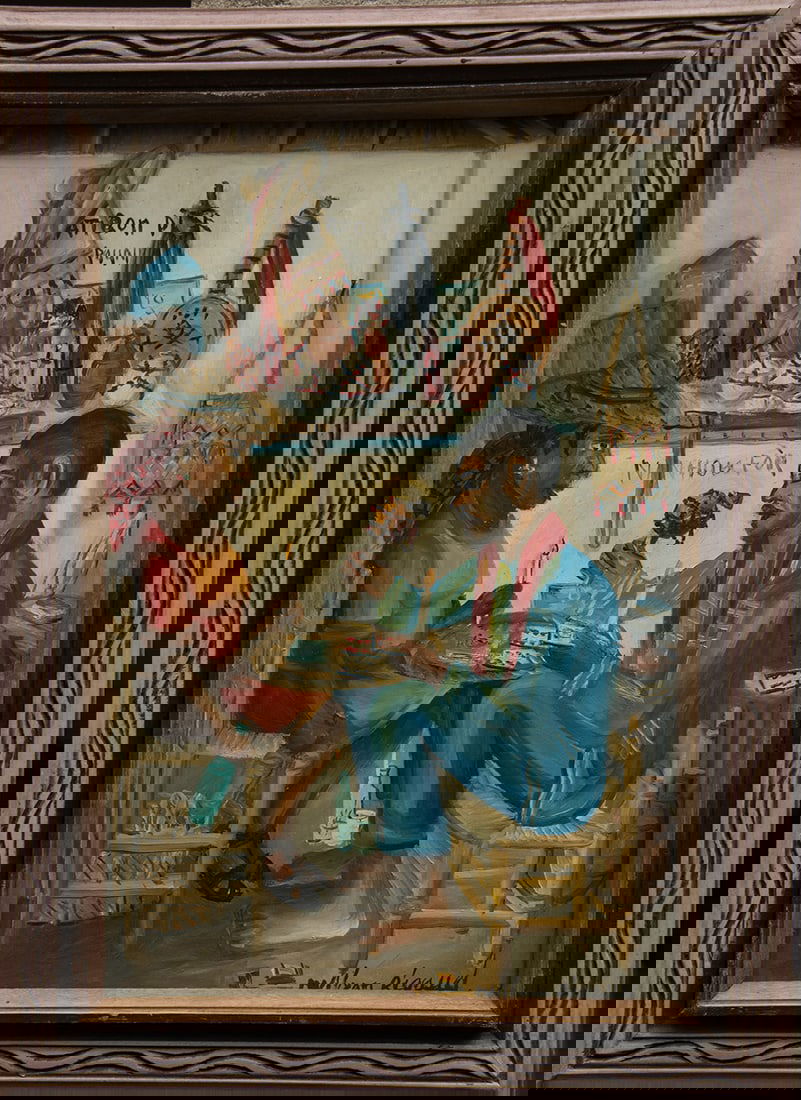 Playing Cards - Haitian Painting by Wilson Bigaud (1 of 1)