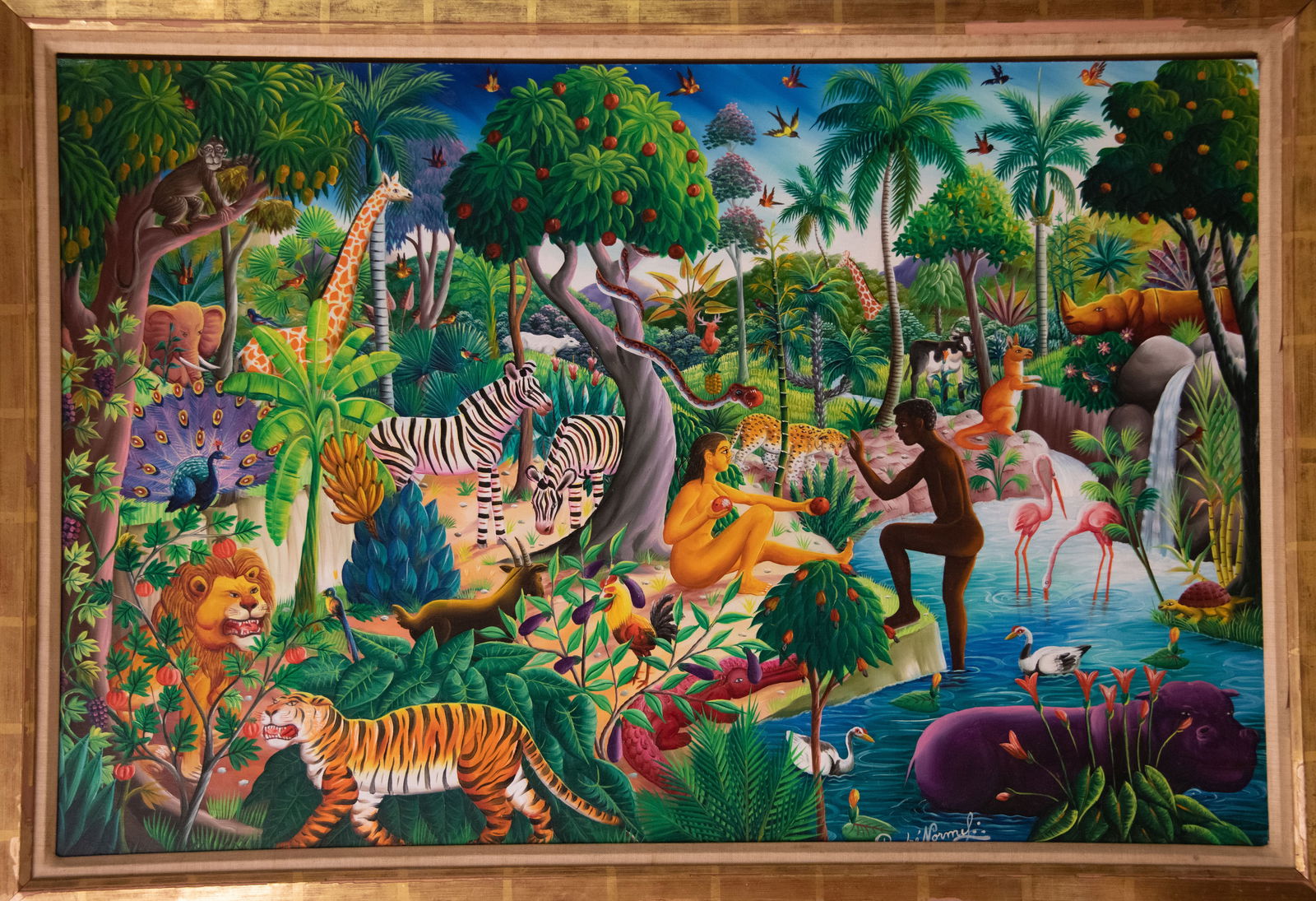 Garden of Eden - Haitian Painting by Andre Normil (1 of 1)