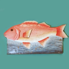 Fish - Haitian Metal Sculpture by Micheline