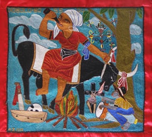 Diabolo Bossou - Haitian Drapo by Roudy Azor