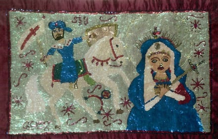 Untitled Flag 1 - Haitian Drapo by Gabriel Chery