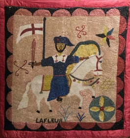 St. Jacques with Sword Drawn - Haitian Drapo by Fils Lefleur