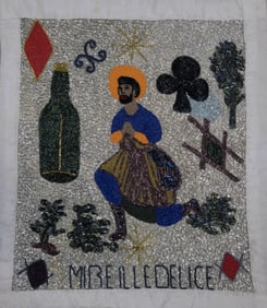 Mireille Delice Untitled 1 - Haitian Drapo by Mireille Delice