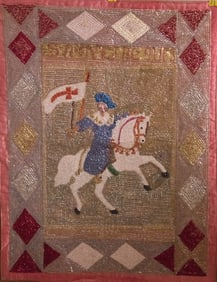 St. Jacques with Flag - Haitian Drapo by Unknown Artist