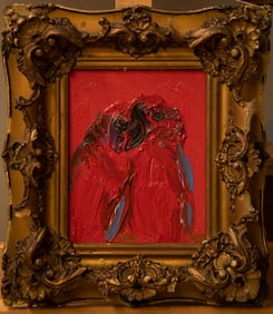 Blue Streak Lories - Painting  by Hunt Slonem