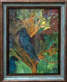 Blue Chanhui - Painting  by Hunt Slonem