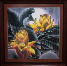 Musella lasiocarpa 'Chinese Yellow' - Chinese Watercolor by Yitao Liu