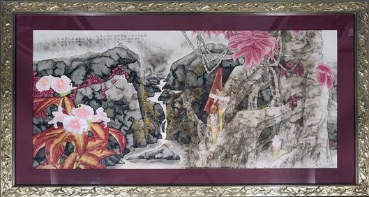 Costus and Curcuma - Chinese Watercolor by Yitao Liu