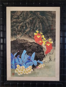 Kaempferia and Alpinia - Chinese Watercolor by Yitao Liu