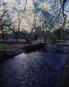 Blarney Castle from Scanned Velvia Slide - Metal Print by Glenn Stokes