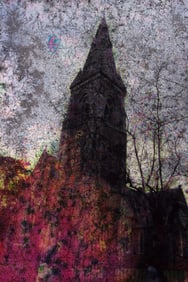 Ireland Cathedral with Fungus Trails - Metal Print by Glenn Stokes