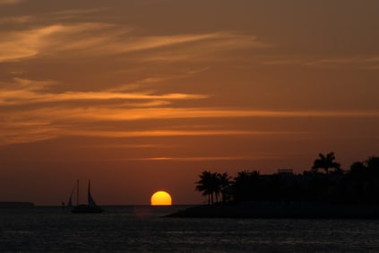 Key West Sunset - Metal Print by Glenn Stokes