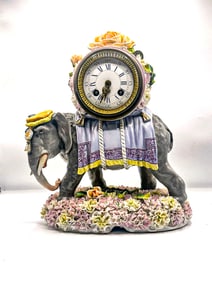 Meissen elephant clock