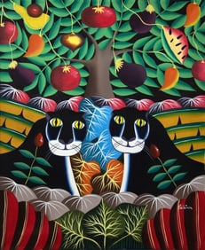 Black Panthers in Jungle by Philemon