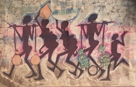 Carrying Water and Bananas by UnknownArtist