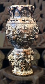 Bugs on Bronze Vase