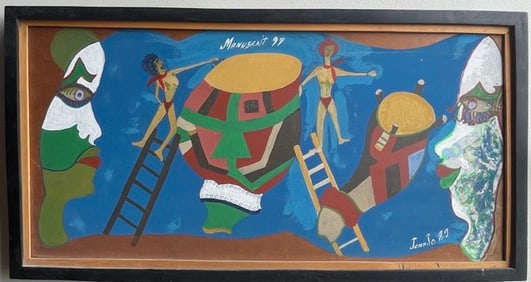 Manuscait 99, Original Haitian Painting