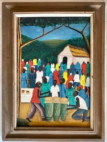 Original Haitian Painting by D Bayo