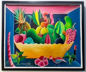 Original Haitian Painting by Edouard Vital